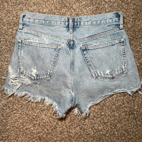AGOLDE PARKER DISTRESSED DENIM SHORTS - Picture 2 of 3